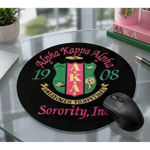 AKA Alpha Kappa‎ Alpha Mouse Pad Black, Pink & Green